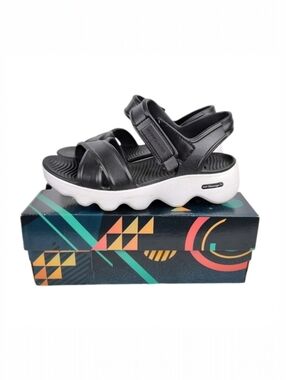 Skechers Foamies Massage Fit Heartfelt Track Women's Sandal Size 9